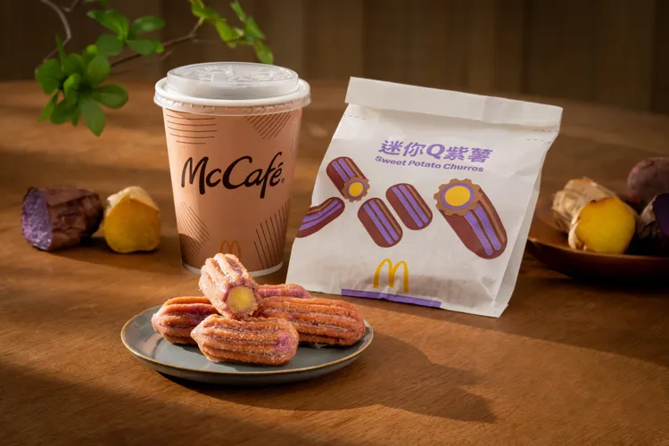 期間推出「迷你Q紫薯」。麥當勞提供