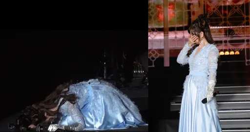 直擊｜龍千玉唱到一半突「下跪磕頭」　掩面痛哭：差點就沒了