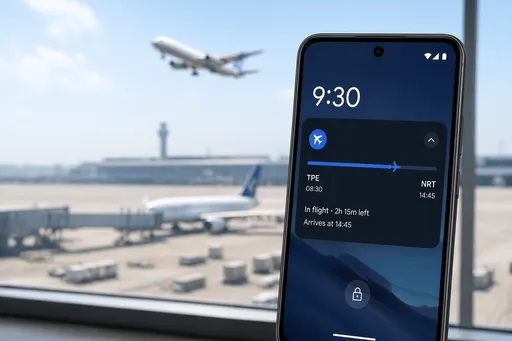 Google錢包新功能上線！Android螢幕直接顯示航班進度