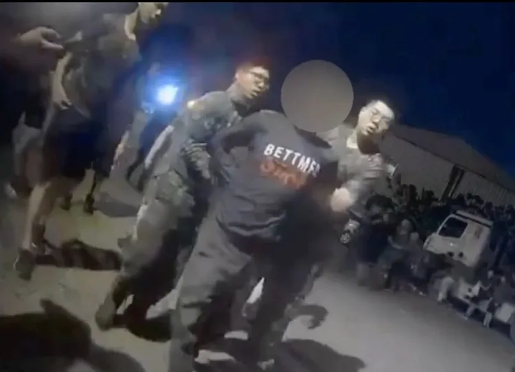 軍警合作逮失聯移工。翻攝畫面