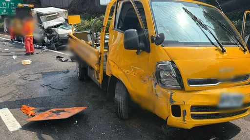 疑駕駛精神不濟釀禍！　國1寶山路段4大小車追撞釀4傷