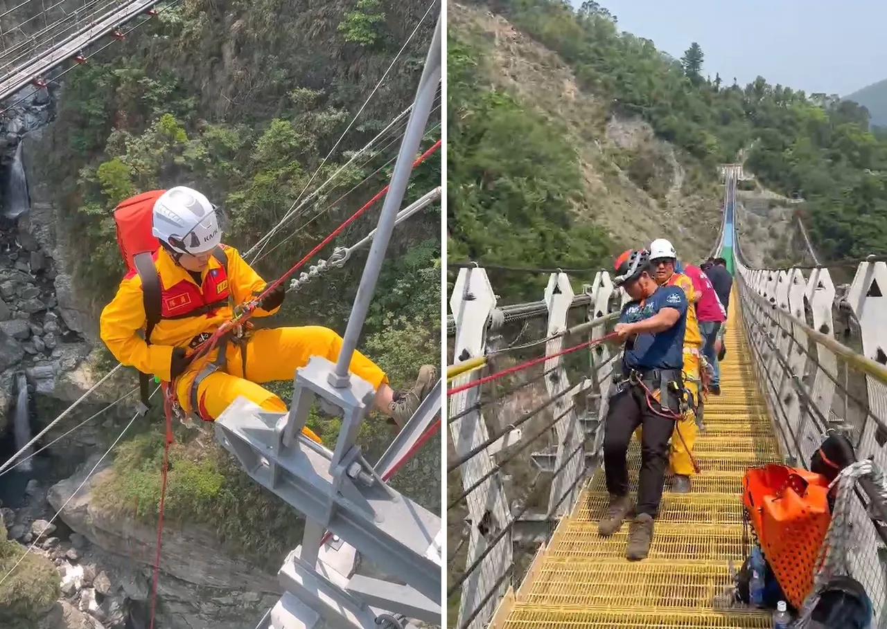 南投雙龍吊橋驚傳墜橋　桃園27歲男摔落115米深溪谷慘死