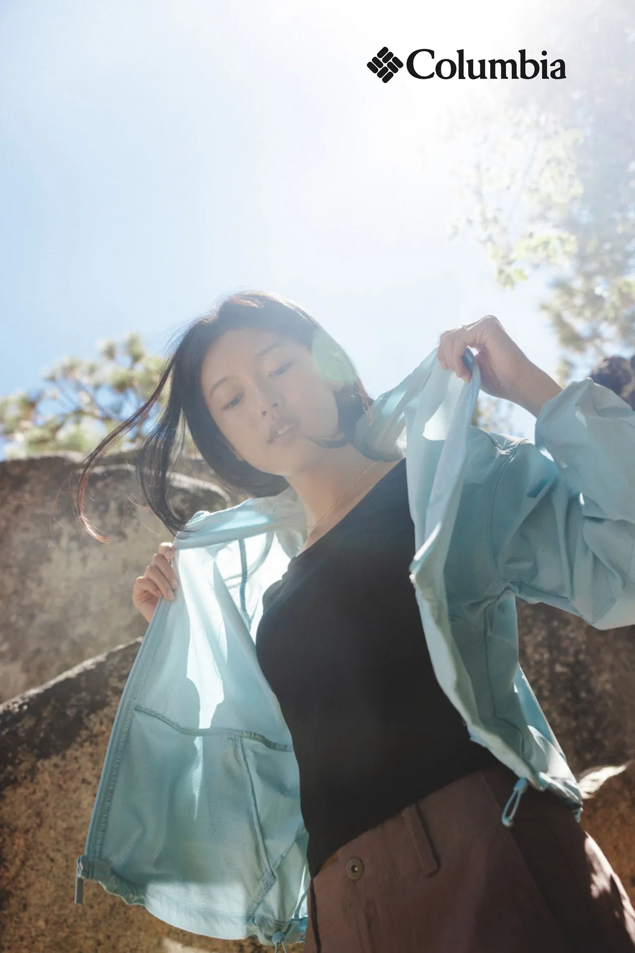 Columbia AMAZE唯妳系列防潑立領夾克，3980元。品牌提供