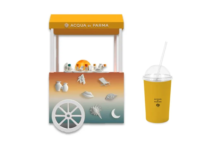 早安義式氣泡飲香氛巡迴車。品牌提供