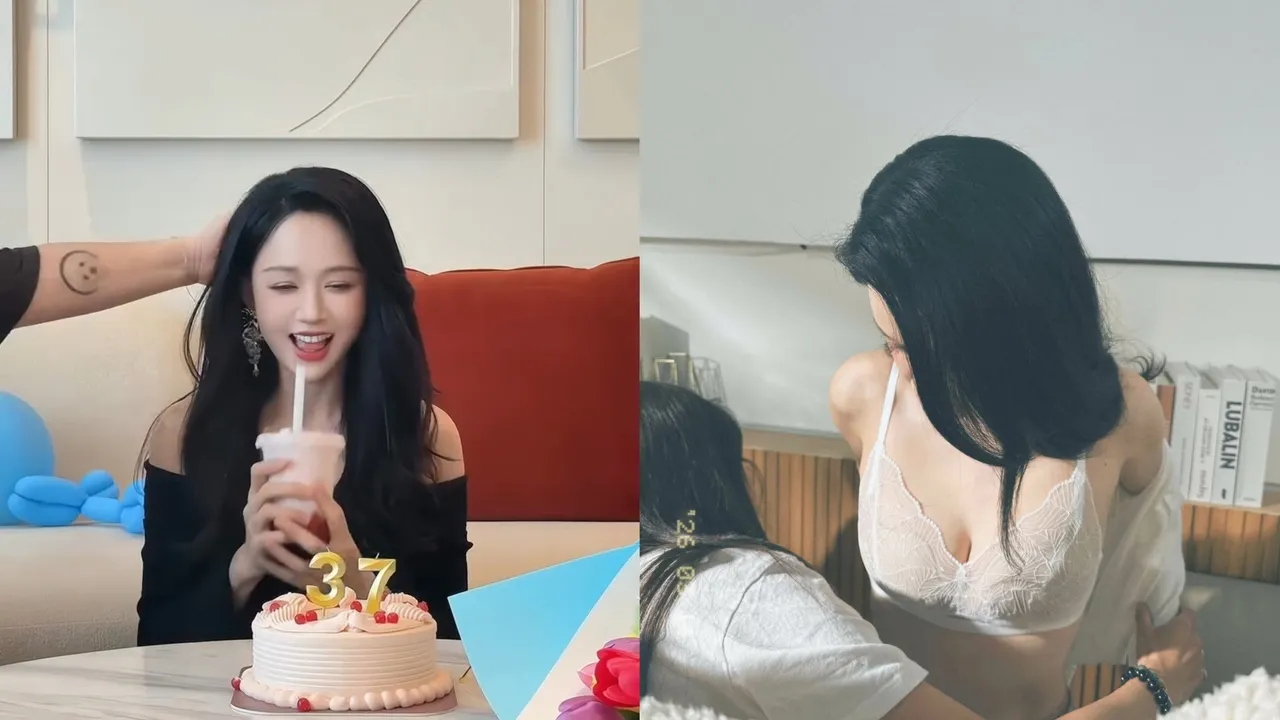 陳喬恩今過47歲生日，分享了佯裝37歲被巴頭的慶生影片，日前她分享了少見的性感內衣照，好身材展露無遺。翻攝IG