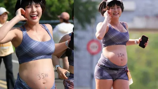 黃沐妍挺孕肚跑馬拉松！挨轟「不顧胎兒安全」　不忍發聲了