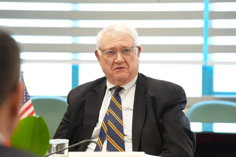 CSIS會長兼執行長何慕理(Dr. John Hamre)。民進黨提供