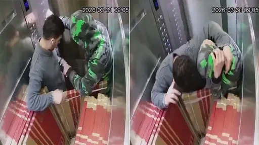 逃不掉影片｜電梯上行ing「突變大怒神」急墜6秒砸地　2人受困重傷