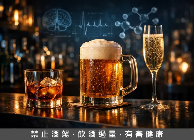 飲酒時混入碳酸飲料（如啤酒、香檳或汽水），碳酸會加速胃排空，讓酒精更快進入小腸，導致吸收速度變快而更容易醉。AI生成