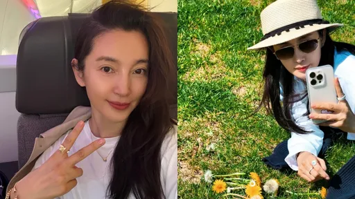 53歲李冰冰素顏美到炸　戴Chaumet珠寶在巴黎「浪費時間」