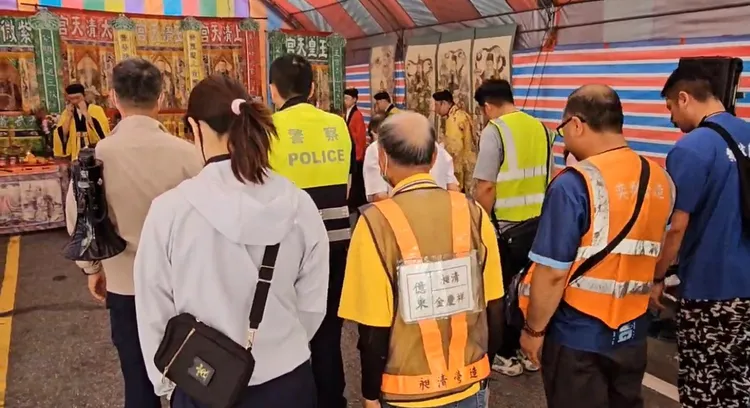 承包廠商今天舉行祈福儀式，在前置作業完成後，預計7月機具正式進場開拆。讀者提供