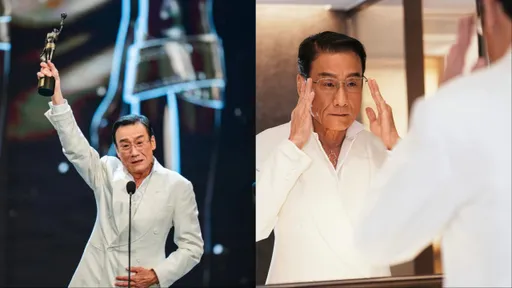 梁家輝香港金像獎五度封帝！　頸間有幸運葫蘆陪伴榮耀時刻