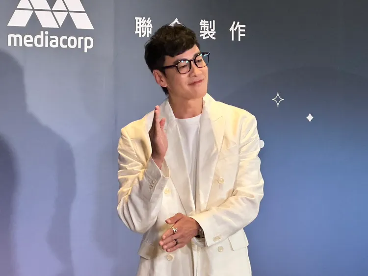 何潤東自曝以前自己很瘦被說娘。王思穎攝