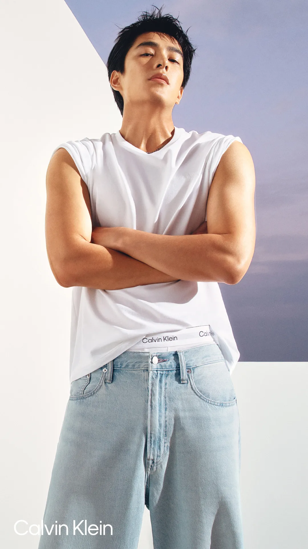 曾敬驊拍攝Calvin Klein全新廣告。品牌提供