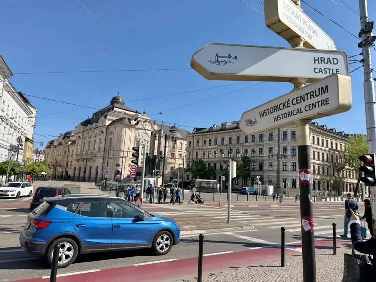 斯洛伐克首都布拉迪斯拉瓦街頭。莊偉祺攝