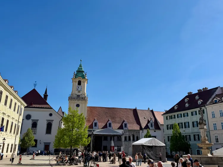 斯洛伐克首都布拉迪斯拉瓦街頭。莊偉祺攝