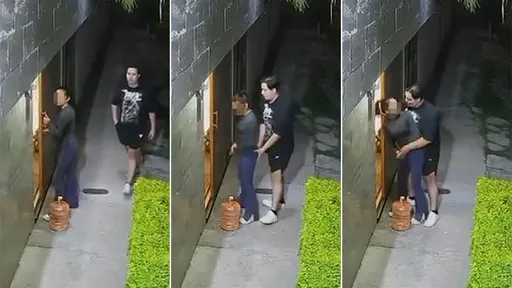 夜歸女開門瞬間被淫狼襲臀猥褻　「回眸一笑」反應引熱議