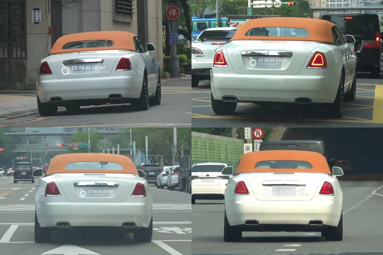 胡瓜親自駕駛敞篷名車，途中臨停不時交通違規。特勤中心攝