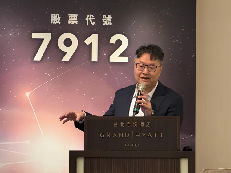 新聿科董事長凃俊宏。呂承哲攝