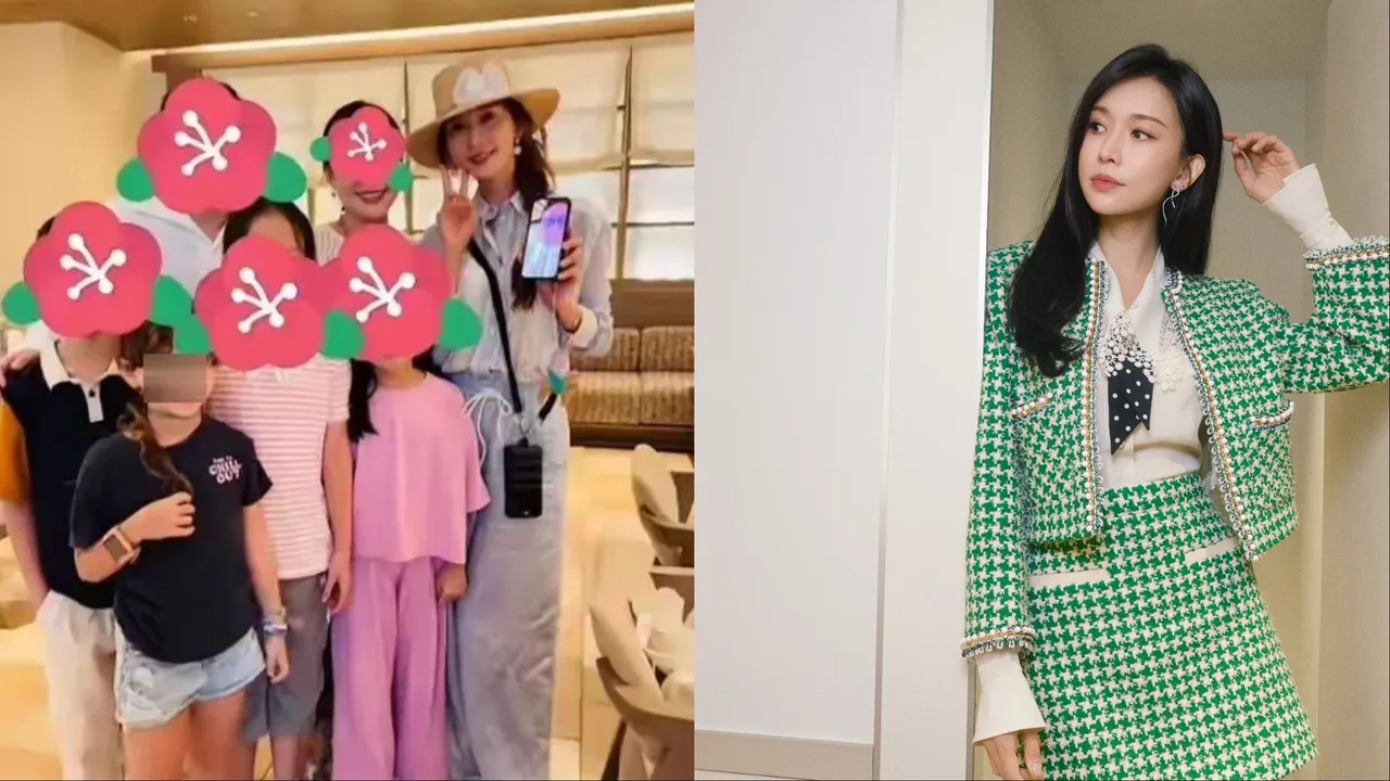 林志玲私服造型與節目穿搭都很亮眼。左圖翻攝休休抓龍頭No1微博、右圖品牌提供