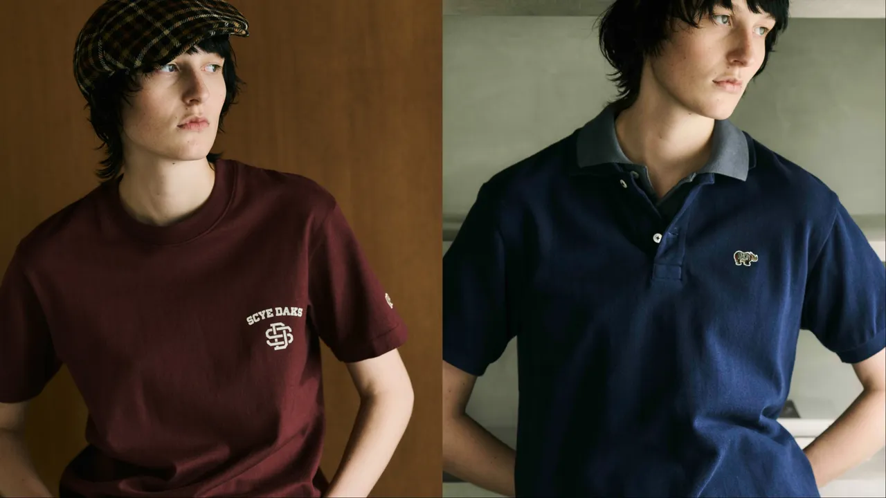 DAKS與Scye的合作推出專屬視覺符號，另將後者的犀牛圖騰結合DAKS招牌格紋配色。品牌提供