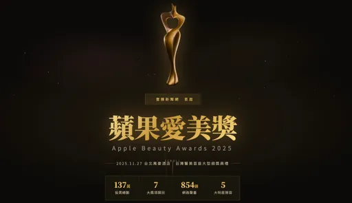 首屆蘋果愛美獎！7大獎項、137萬張票認證的醫美人氣王全在這