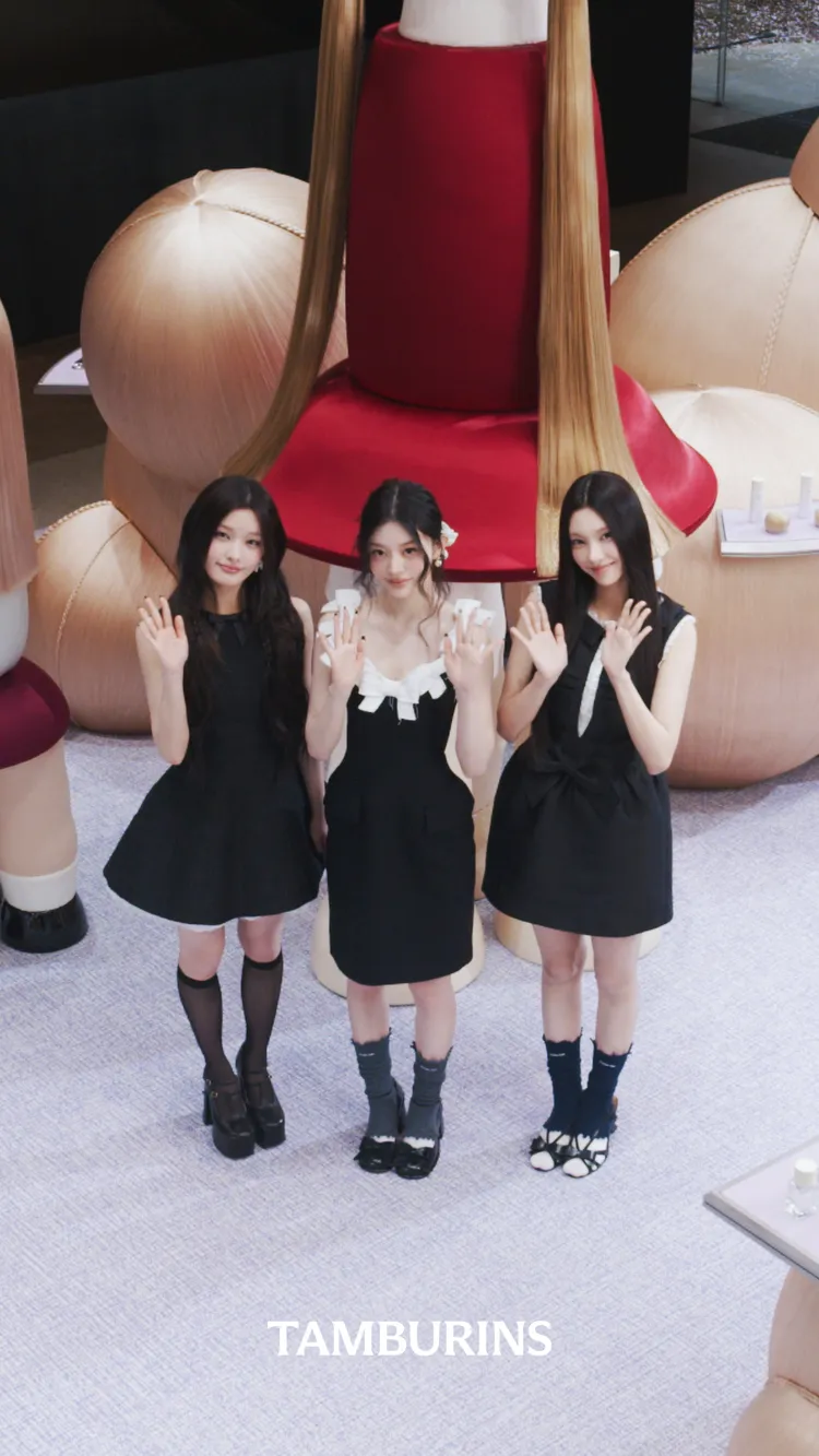 怪物新人女團ILLIT成員YUNAH、MINJU、IROHA。品牌提供