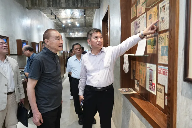 前國防部長馮世寬到澎湖出席公開活動。彭欣偉攝影