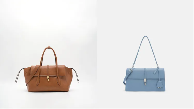 PEDRO Hitch手提包（左）3690元、Hitch肩背包（右）3390元。品牌提供