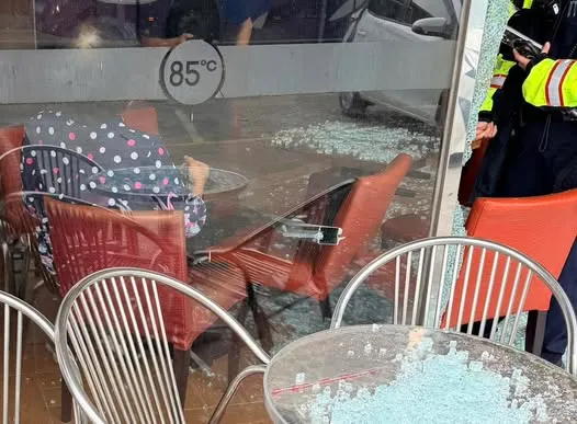 疑似闖禍的女性駕駛，警方進行酒測並無酒駕情形。取自我是頭份人臉書