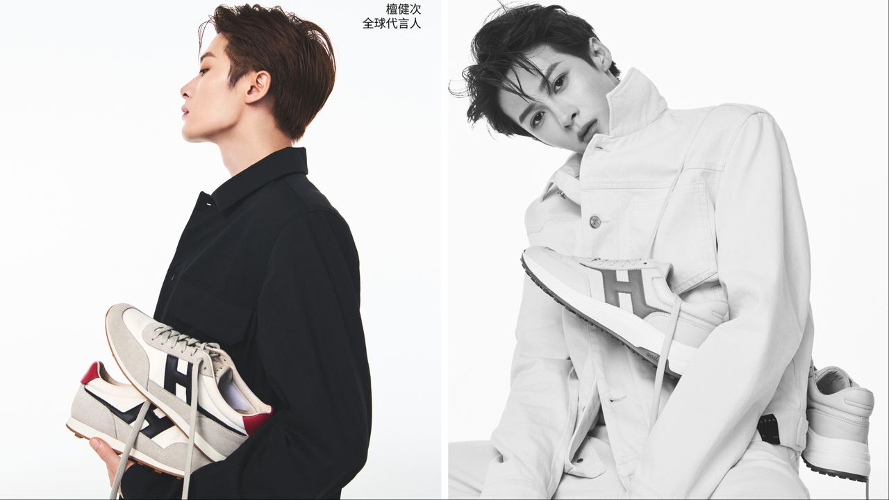 檀健次踩HOGAN復古潮鞋曬超殺側臉 黑白照也無損他的帥