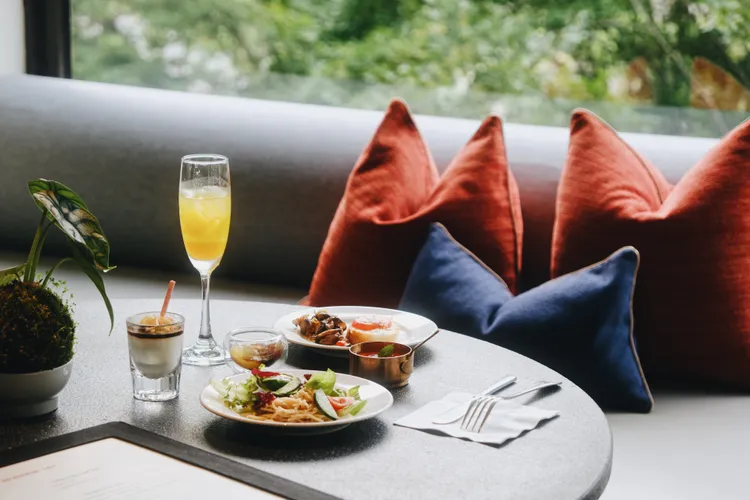 太魯閣晶英酒店行館系列房型可使用專屬交誼廳空間。太魯閣晶英酒店提供