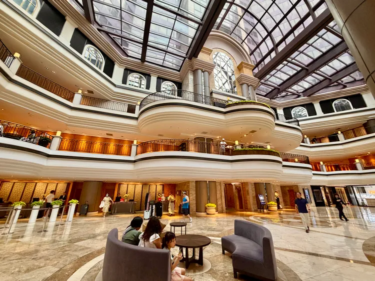 台北君悅酒店是郭台銘等名人曾舉辦婚禮的地方。莊偉祺攝