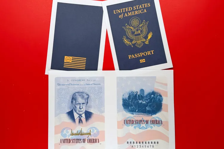 限量版川普護照只發行2萬5000份。美聯社