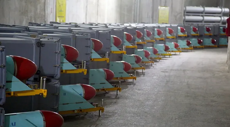 伊朗儲存在飛彈城市的彈藥，仍具有作戰能力。翻攝X@ Islamic Revolutionary Guard Corps