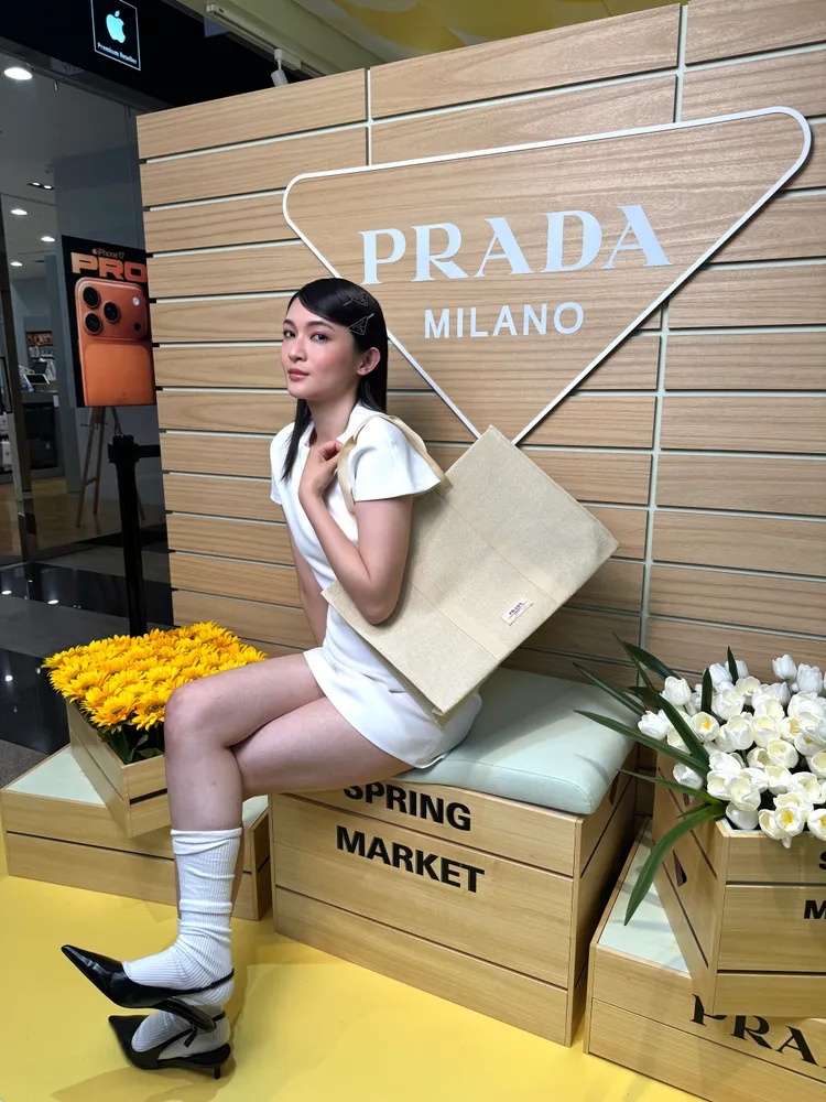 滿額贈PRADA春境時尚編織包。張家玲攝