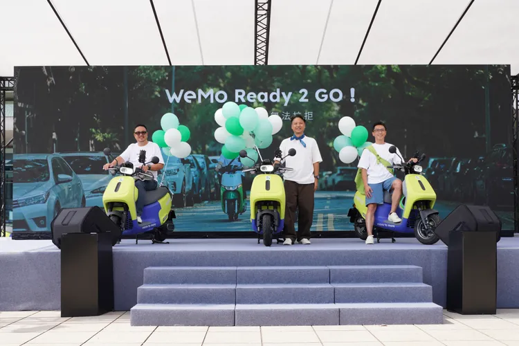 WeMo GO以Gogoro VIVA MIX為基礎導入共享車隊，標配手機架與香氛安全帽，進一步強化都會騎乘質感體驗。業者提供