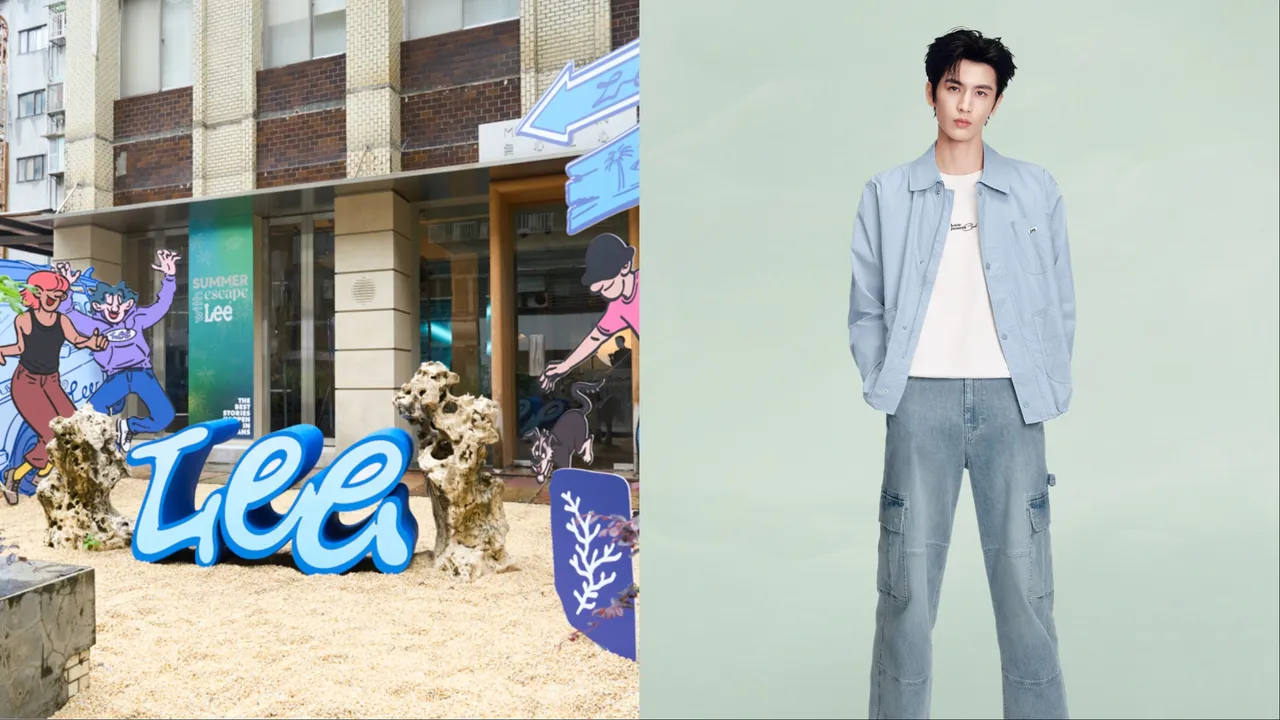 Lee快閃店限時登場，現場還展出張凌赫全新形象照。品牌提供