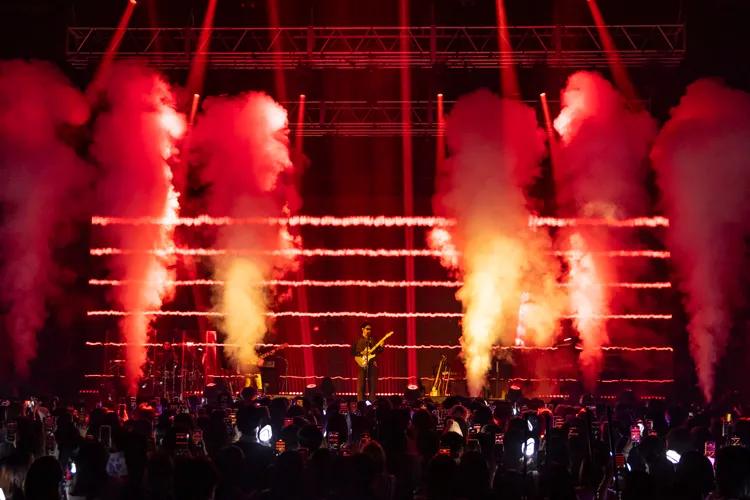 WOODZ連2天在Zepp New Taipei演出，門票全數售罄，吸引4000多人捧場。iMe TW提供