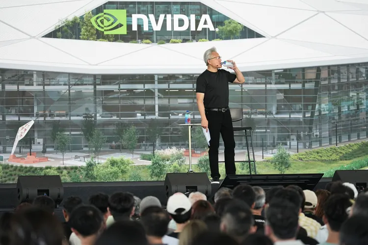 輝達NVIDIA台灣員工大會 黃仁勳。彭欣偉攝