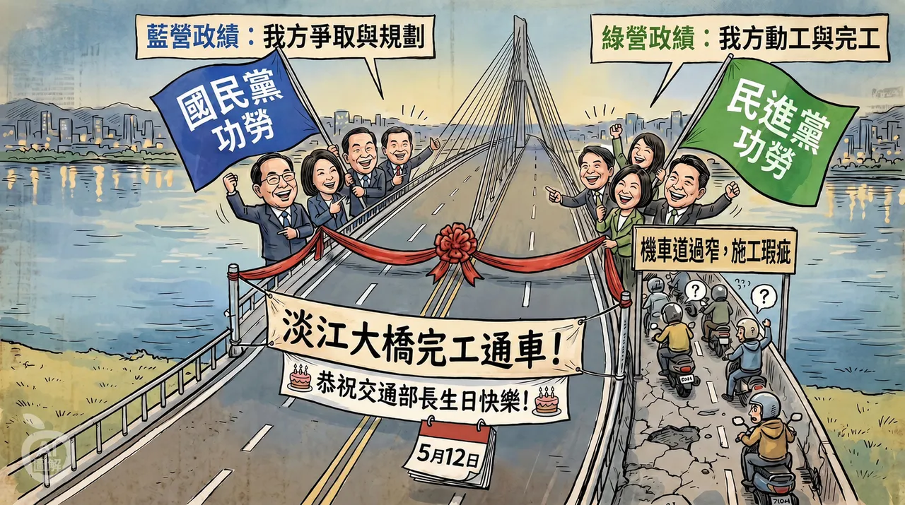 淡江大橋通車生日禮比安全重要多了