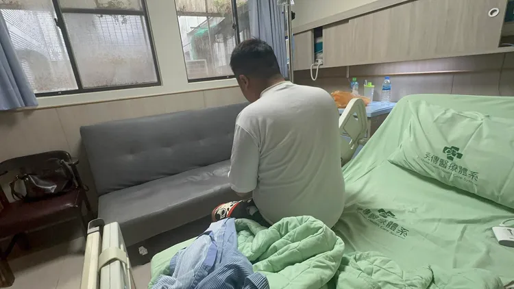 施姓男子目睹坐在駕駛座的新婚妻子慘死，至今仍心痛自責。翻攝「彰化縣媒體記者協會」臉書