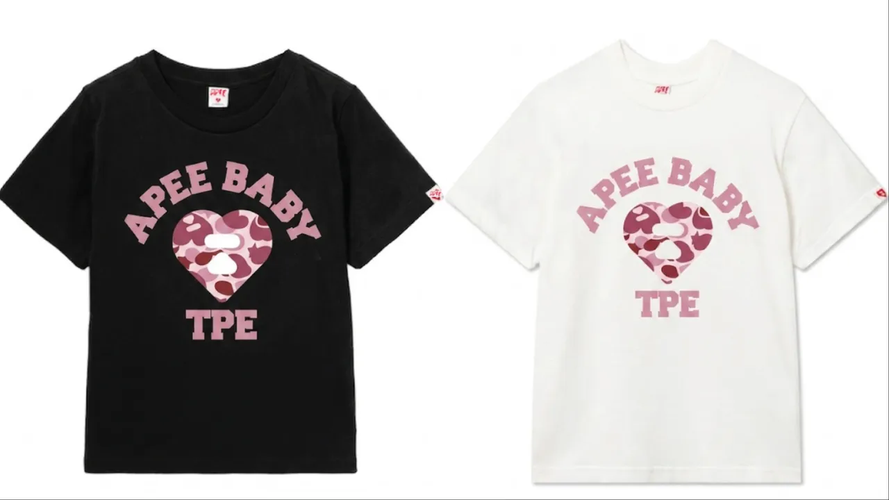 APEE台灣限定T-Shirt，各980元。品牌提供