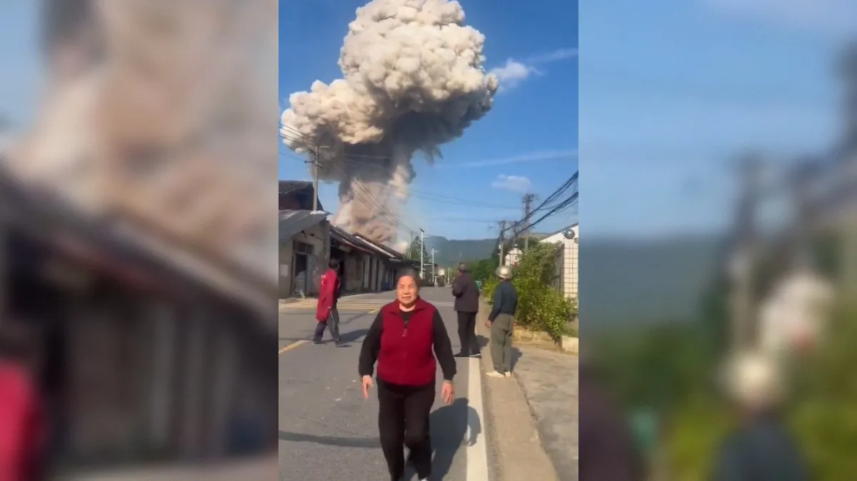 蕈狀雲竄百米高！湖南煙火廠爆炸21死61傷　習近平下令究責