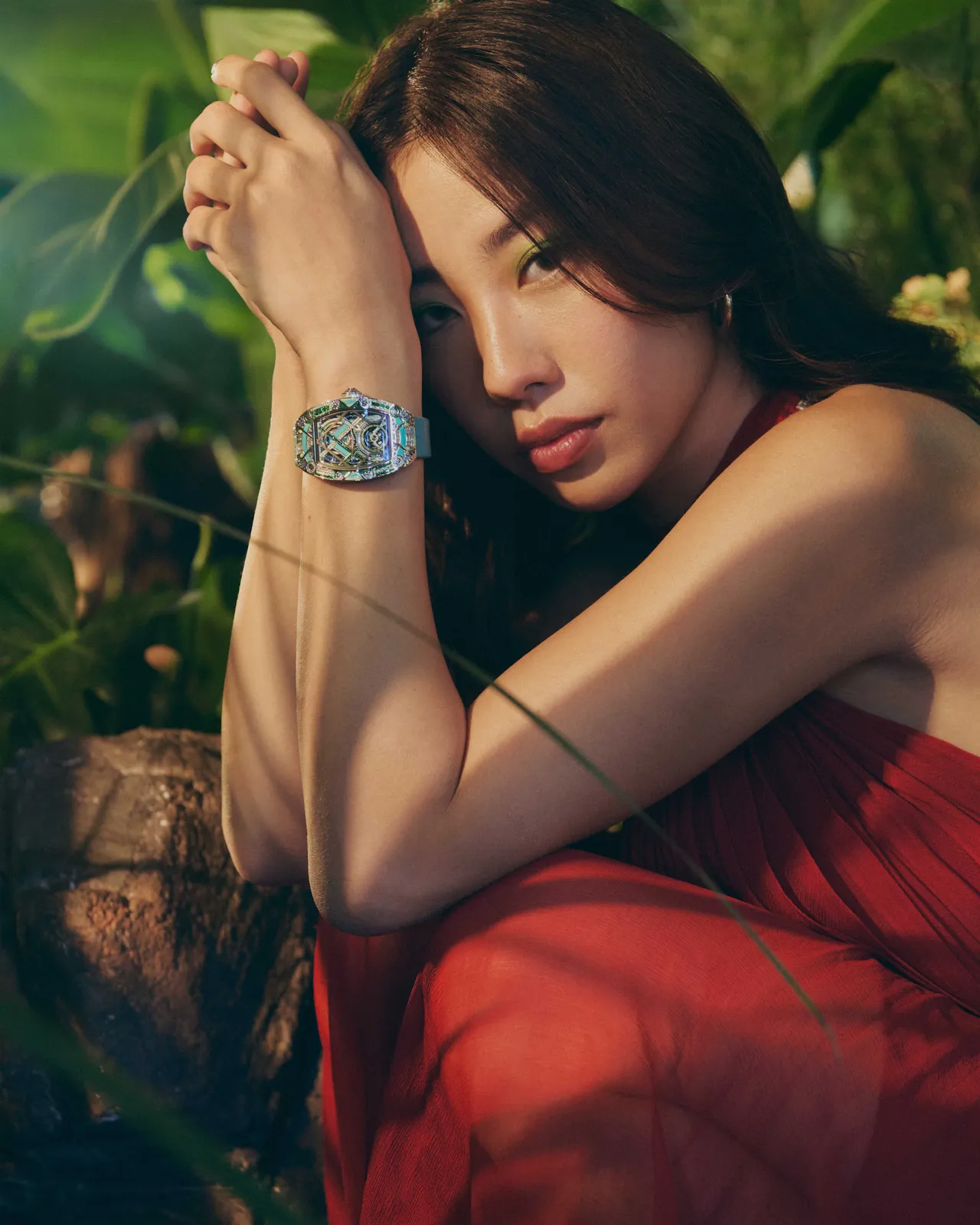 Richard Mille RM HJ-02 自製機芯自動上鍊陀飛輪腕錶。品牌提供