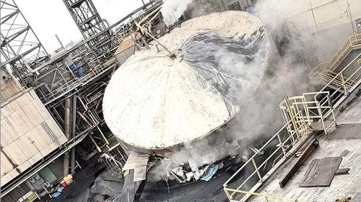 驚悚畫面曝！美化學槽爆炸10傷　當局拒透露死亡失聯人數