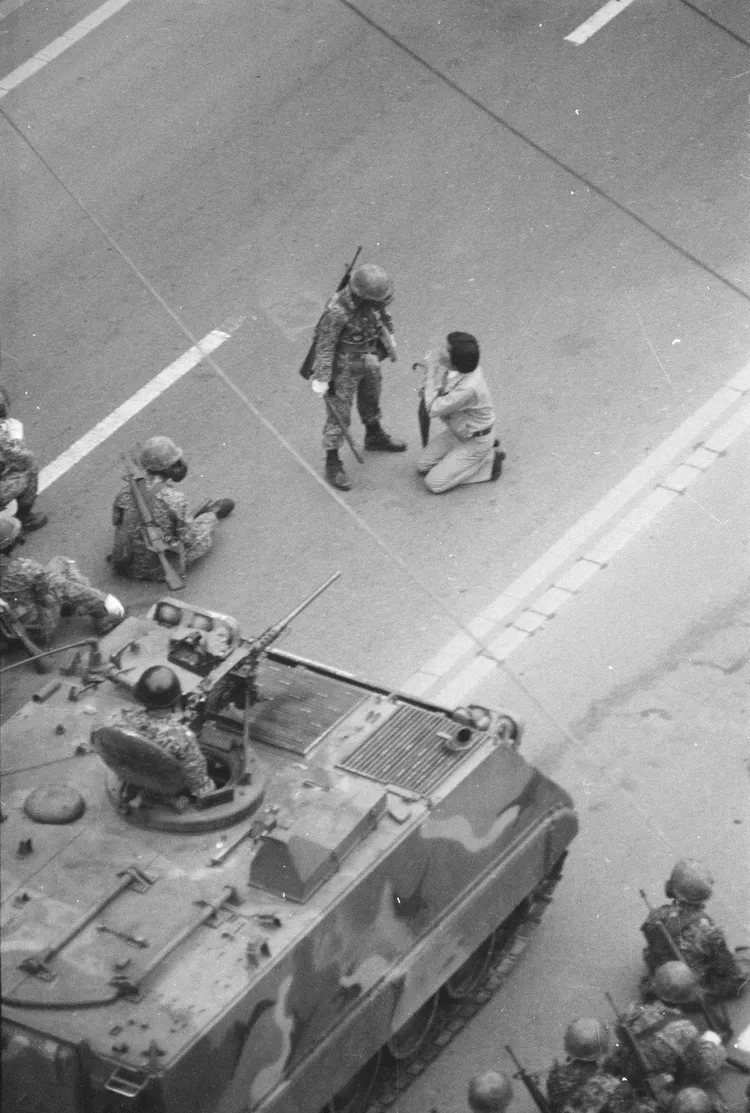 1980年光州民主運動照片。翻攝X