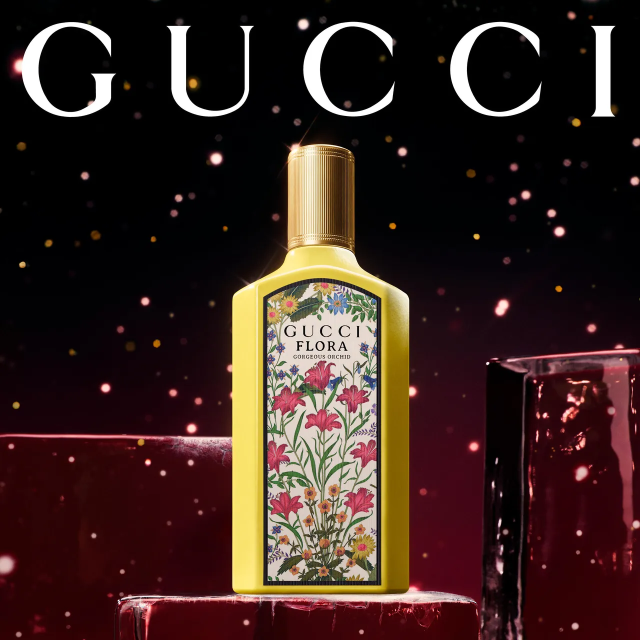 GUCCI 華麗蘭花之約淡香精，30ml／3350元、50ml／4800元、100ml／6500元。品牌提供