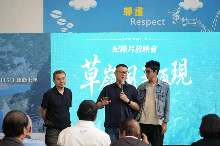 記錄片導演李建成分享拍攝心路歷程。縣府提供