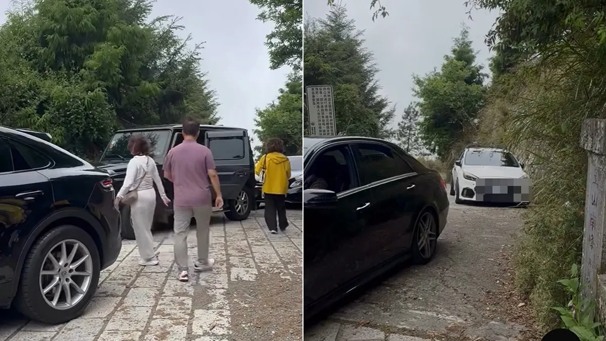 豪車闖玉山登山口打卡　當事人道歉：開錯方向事出有因